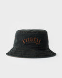 RUSTY Scream Reversible Bucket Hat -Black/Brown