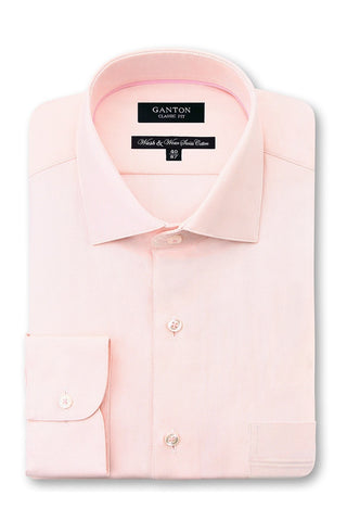 GANTON WINSTON LUXURY TWILL SHIRT - Pink