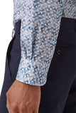 CAMBRIDGE PARKDALE FCW295 L/S Print Floral Shirt - Blue