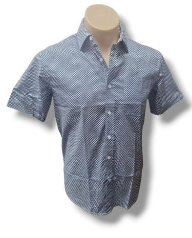 Bridgeport B2526 Luxe Cotton Stretch S/S Shirt - Blue