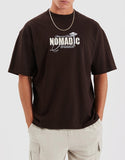 NOMADIC PARADISE Toadstool Street Tee - Dark Chocolate