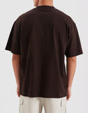 NOMADIC PARADISE Toadstool Street Tee - Dark Chocolate