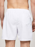 TOMMY HILFIGER UM0UM03213 Drawstring Tape Swim Shorts - White