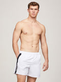 TOMMY HILFIGER UM0UM03213 Drawstring Tape Swim Shorts - White