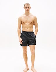 TOMMY HILFIGER UM0UM03258 Original Logo Mid Length Swim Shorts - Black