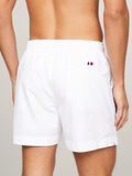 TOMMY HILFIGER UM0UM03258_YCF Original Logo Mid Length Swim Shorts - Optic White