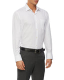 Van Heusen VCSP011I_R Textured WASH-N-WEAR SHIRT - Classic Fit White