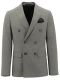 BOSTON BLAKE Double Breasted Woven Suit - 03 Grey