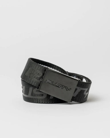 Rusty Flip Daddy Elastic Webbing Belt - Black