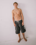 Rusty Hoodus Fixed Waist Boardshort - Black