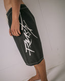Rusty Hoodus Fixed Waist Boardshort - Black