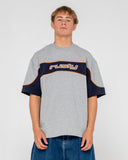 RUSTY Kinetic Short Sleeve Heavy Tee - Grey Marle