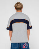 RUSTY Kinetic Short Sleeve Heavy Tee - Grey Marle