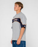 RUSTY Kinetic Short Sleeve Heavy Tee - Grey Marle