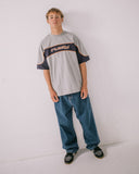 RUSTY Kinetic Short Sleeve Heavy Tee - Grey Marle