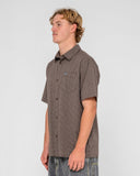 RUSTY Datsun Check S/S Shirt - Java