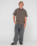 RUSTY Datsun Check S/S Shirt - Java