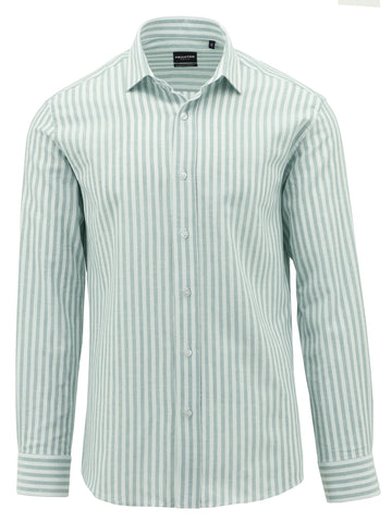 DANIEL HECHTER S24DC692-32 SEL LS Stripe Shirt - Green