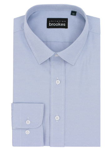 CHRISITAN BROOKES S25CB696LB-14 LIBERTY LS BUSINESS SHIRT - Blue