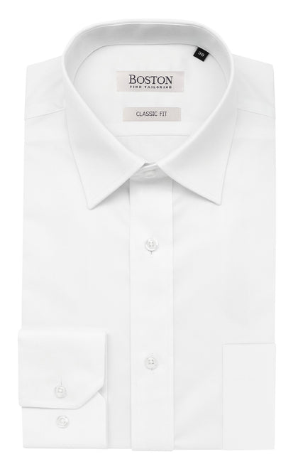 BOSTON Brooke ST5WTBB L/S Business Shirt - White