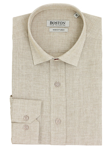 BOSTON S24BC683-32 SEL LS Shirt - Stone