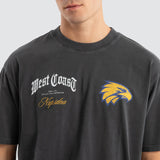 NXP x AFL West Coast Eagles Vintage Goth Tee - Pigment Asphalt