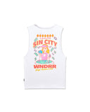 WNDRR Sin City Muscle Top - White