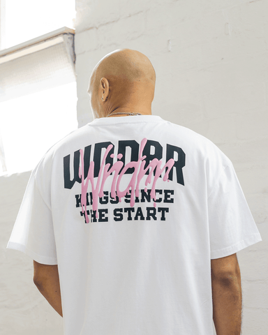 WNDRR TOP TIER BOX FIT TEE - WHITE
