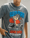 WNDRR JUNKYARD BOX FIT TEE - WASHED GREY