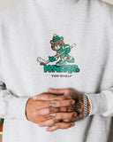 WNDRR Top Shelf Crew Sweat- White Marle