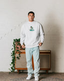 WNDRR Top Shelf Crew Sweat- White Marle