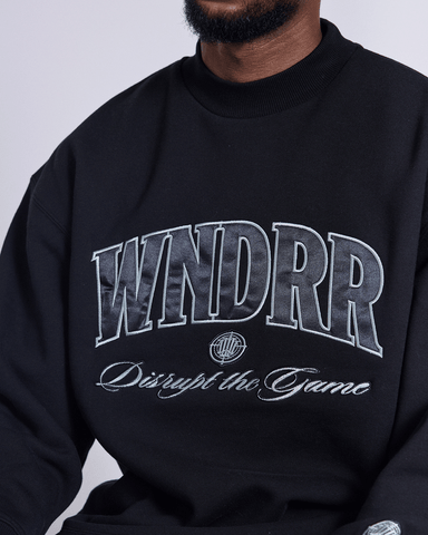 WNDRR TARGET CREW SWEAT - Black