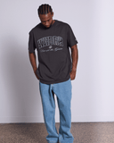 WNDRR TARGET BOX FIT TEE - FADED BLACK