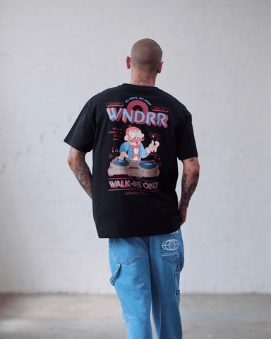 WNDRR Vinyl Bar Box Fit Tee - Black