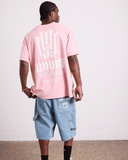 WNDRR BLEACH BOX FIT TEE - WASHED PINK