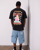 WNDRR Sin City Box Fit Tee - Washed Black