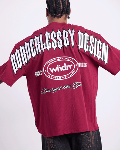 WNDRR RZN Heavy Weight Tee - Blood Red