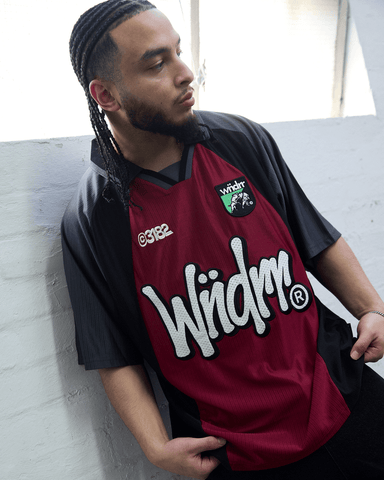 WNDRR Kickoff Football Jersey - Black/Red