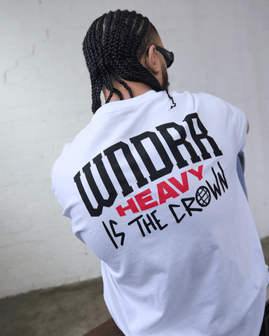 WNDRR Pledge Box Fit Tee - White.