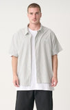 XL OXFORD SCRIPT SS SHIRT - True White/Black