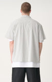 XL OXFORD SCRIPT SS SHIRT - True White/Black