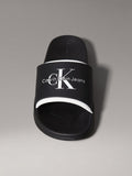 CALVIN KLEIN Logo Slides - BLACK/BRIGHT WHITE