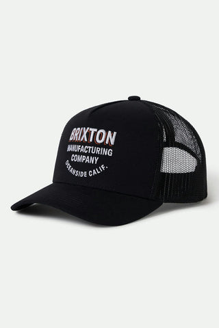 BRIXTON Redoubt Netplus Trucker Hat - Black/Black