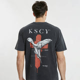 KISS CHACEY Archangel Relaxed T-Shirt Mineral Black