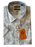 Back Bay G680228 Linen Print S/S Shirt - Mist