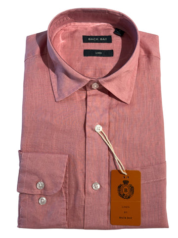 BACK BAY G660225 L/S LINEN SHIRT - Pink