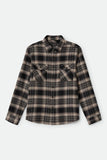 BRIXTON Bowery L/S Flannel - Black/Char/Beige