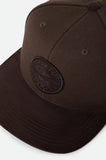BRIXTON Oath III Snapback - Pinecone Brown/Brown Suede