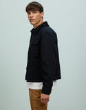 BRIXTON CABLE SHERPA LINED TRUCKER JACKET - Black