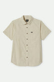 BRIXTON CHARTER PRINT S/S SHIRT- Off White/Micro Floral